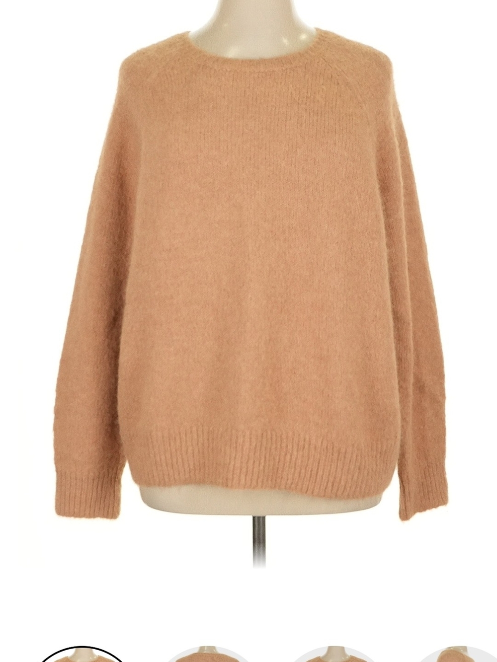 Express Crewneck Sweater in Light Tan